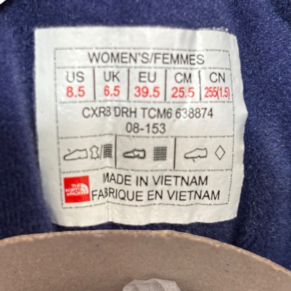 The North Face Thermoball Purple Utility Tall Winter Boots size Women’s 8.5 - Picture 7 of 9